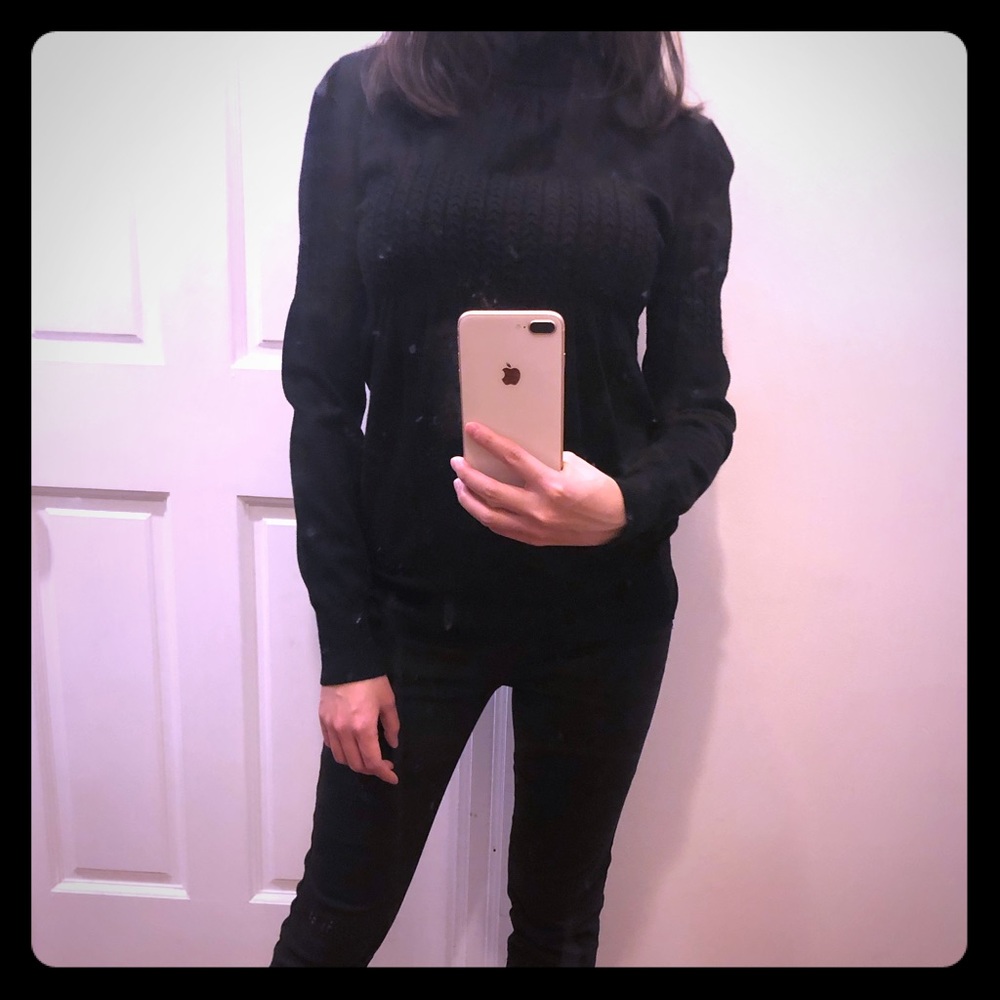 Vero moda turtleneck sweater black, size s